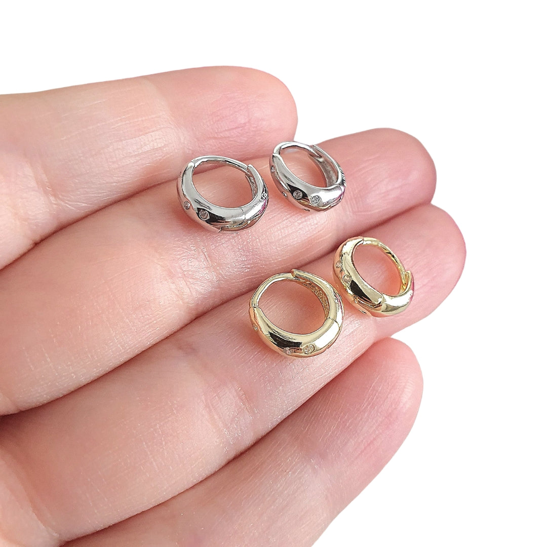 Boucle d'oreille dorée