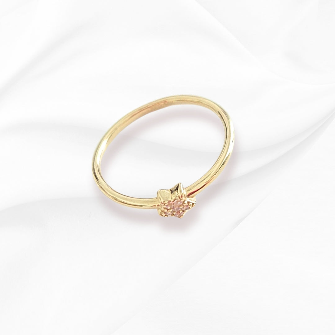 Anillo Estrella Oro 14kt