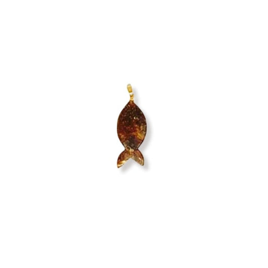 Amber Fish Pendant