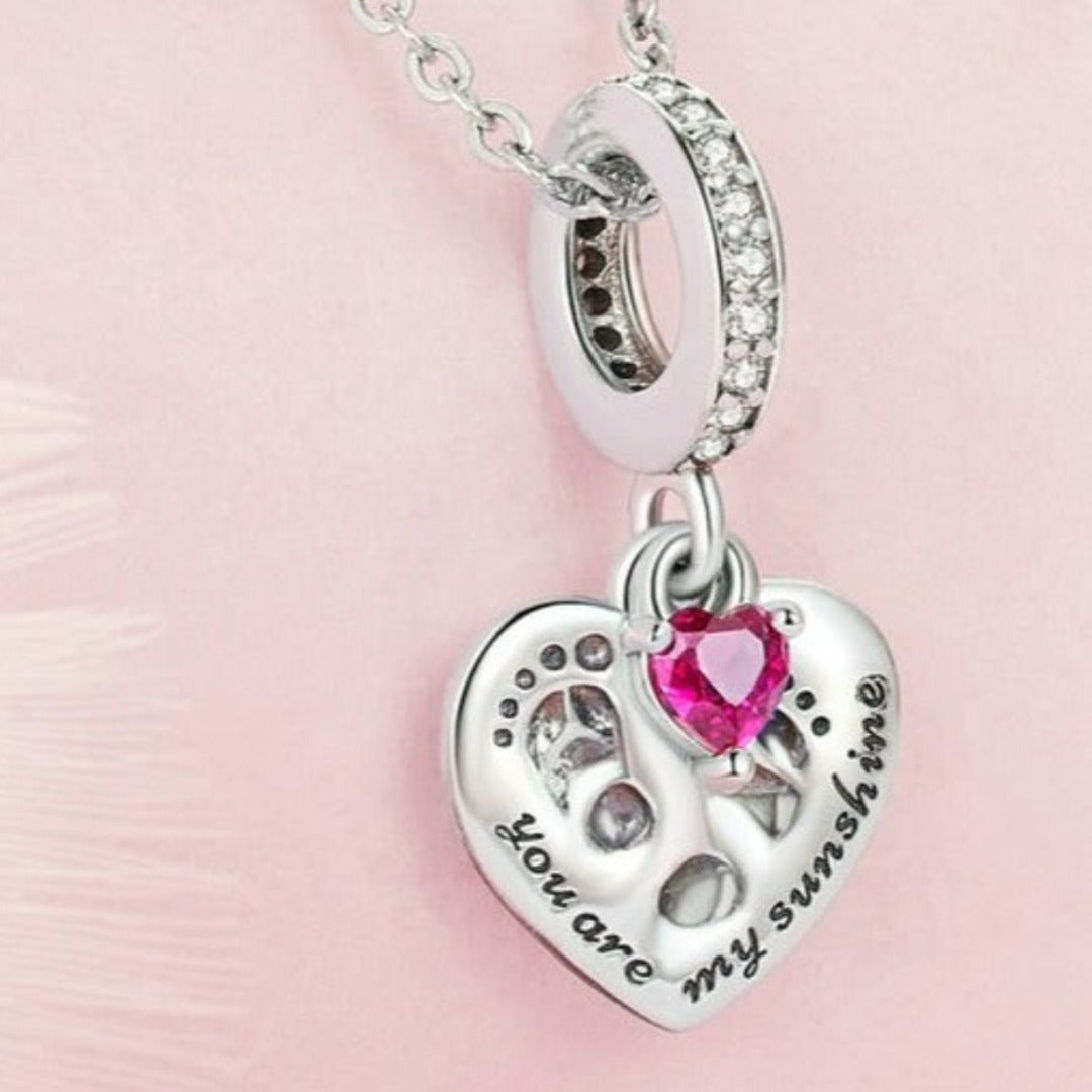 Bamoer Charm de Corazón Pequeño, Charm, Charm de plata, Charm Bamoer, Bamoer, Charm Corazón, Charm Corazón Colgante